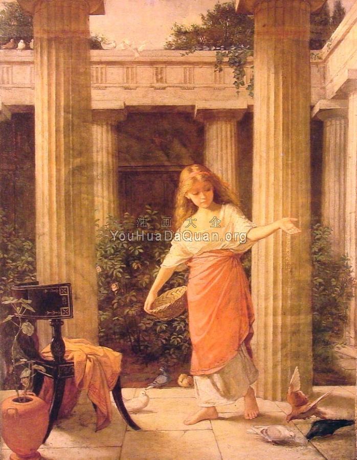 In the Peristyle - 约翰·威廉姆·沃特豪斯